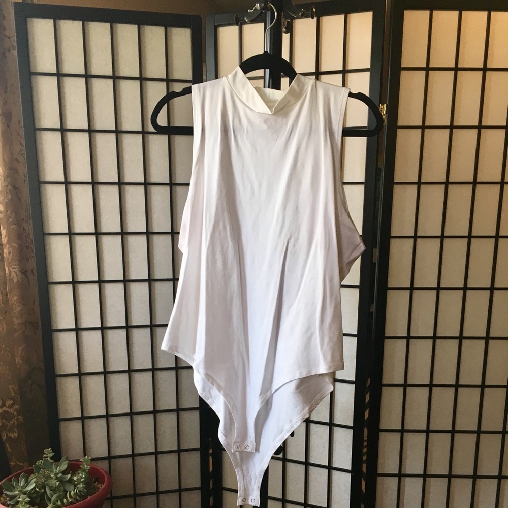 F21+ White Body Suit Onesie